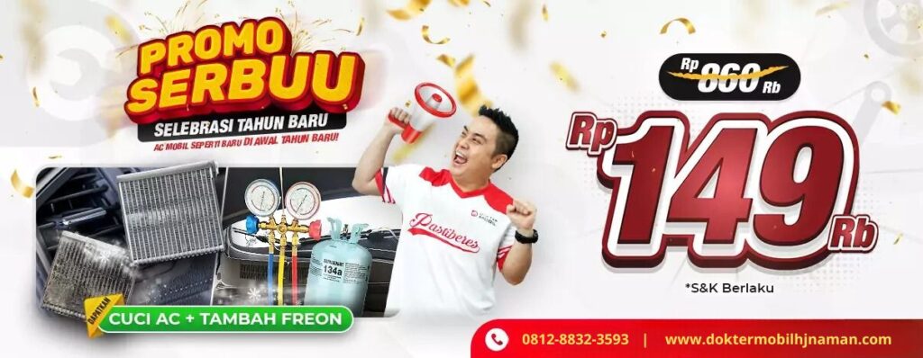 Cuci AC Mobil dan Isi Freon Murah Parah