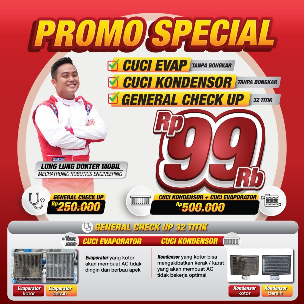 PROMO CUCI AC MOBIL MURAH CUMA 99 RIBU DI DOKTER MOBIL HAJI NAMAN