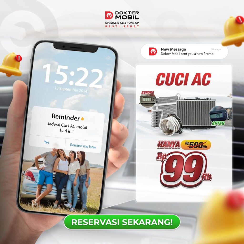 Promo Cuci Ac Dokter Mobil Haji Naman